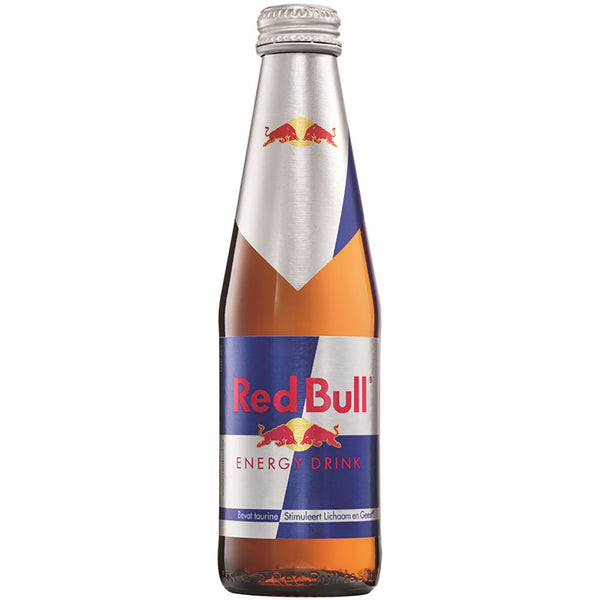 Red Bull glazen fles